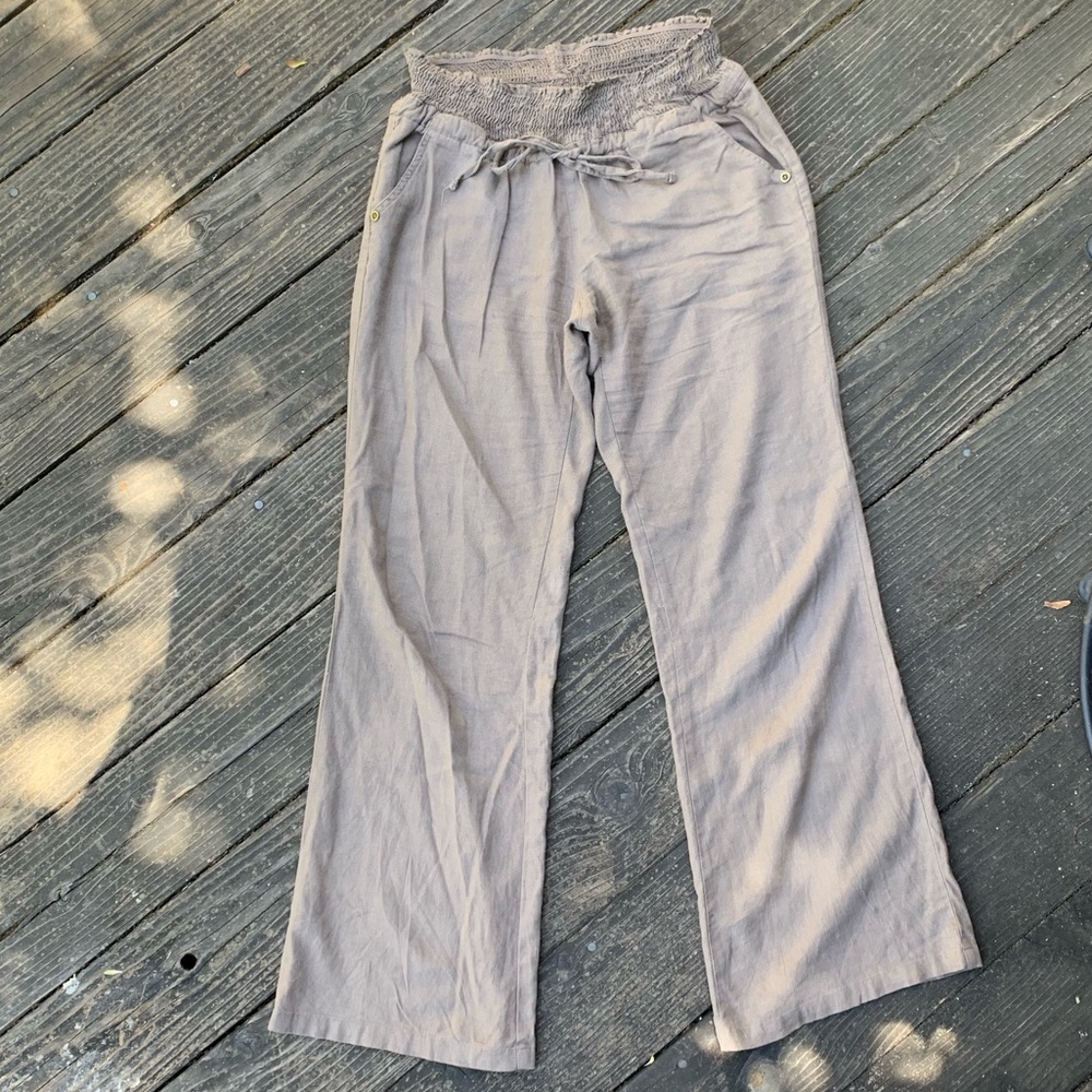 Love Tree linen blend drawstring pants